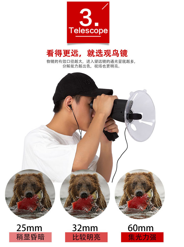 2020新款电子观鸟仪听鸟仪（声音采集器）可录音  7